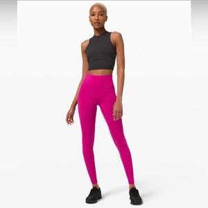 **Like New lululemon Wunder Train High Rose Tight 28”, size 8**